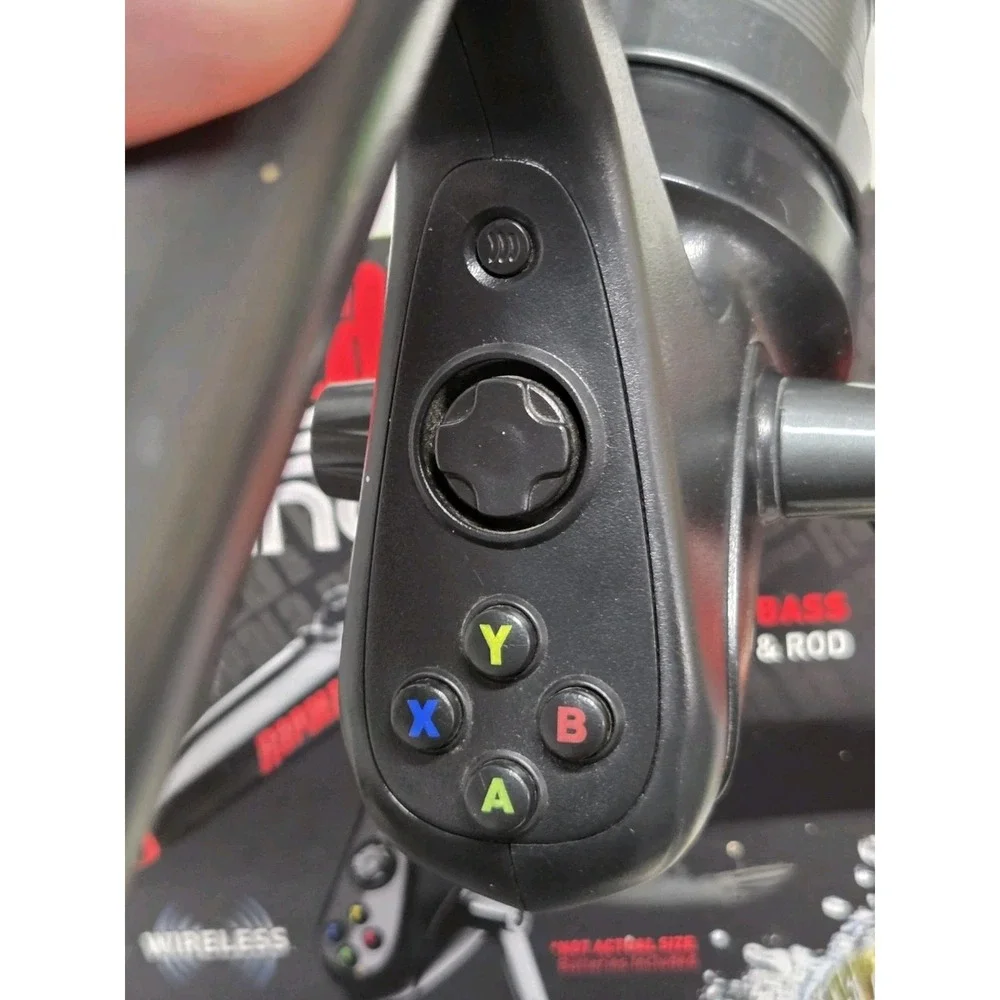 Xbox 360 Rapala Pro Bass Fishing Rod Controller Box Frenzy 2009 Game PLEASE READ